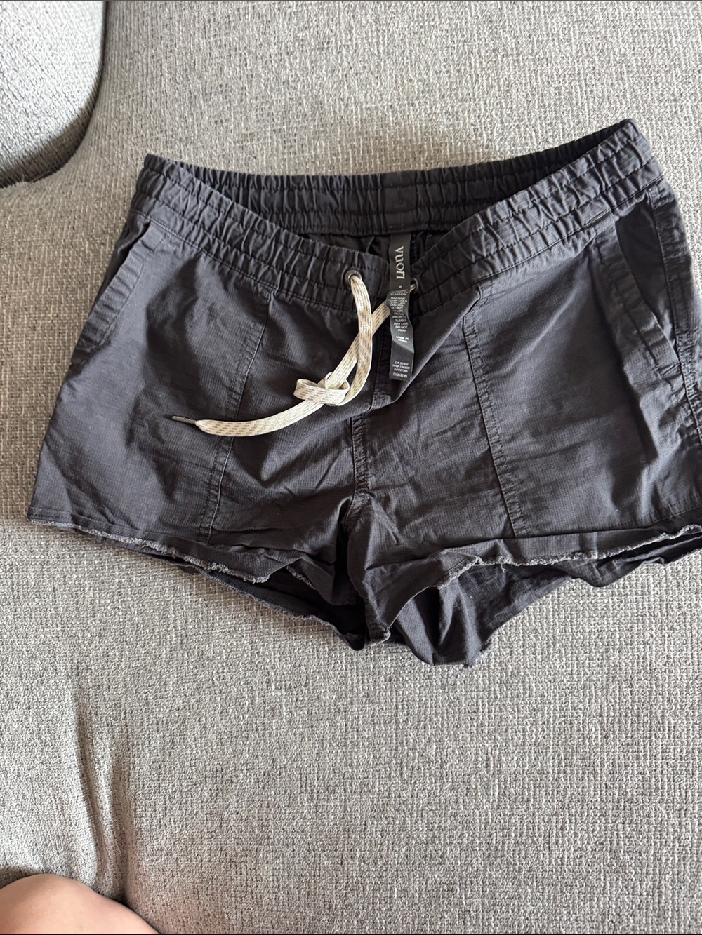Vuori Black Women's Athletic Drawstring Shorts